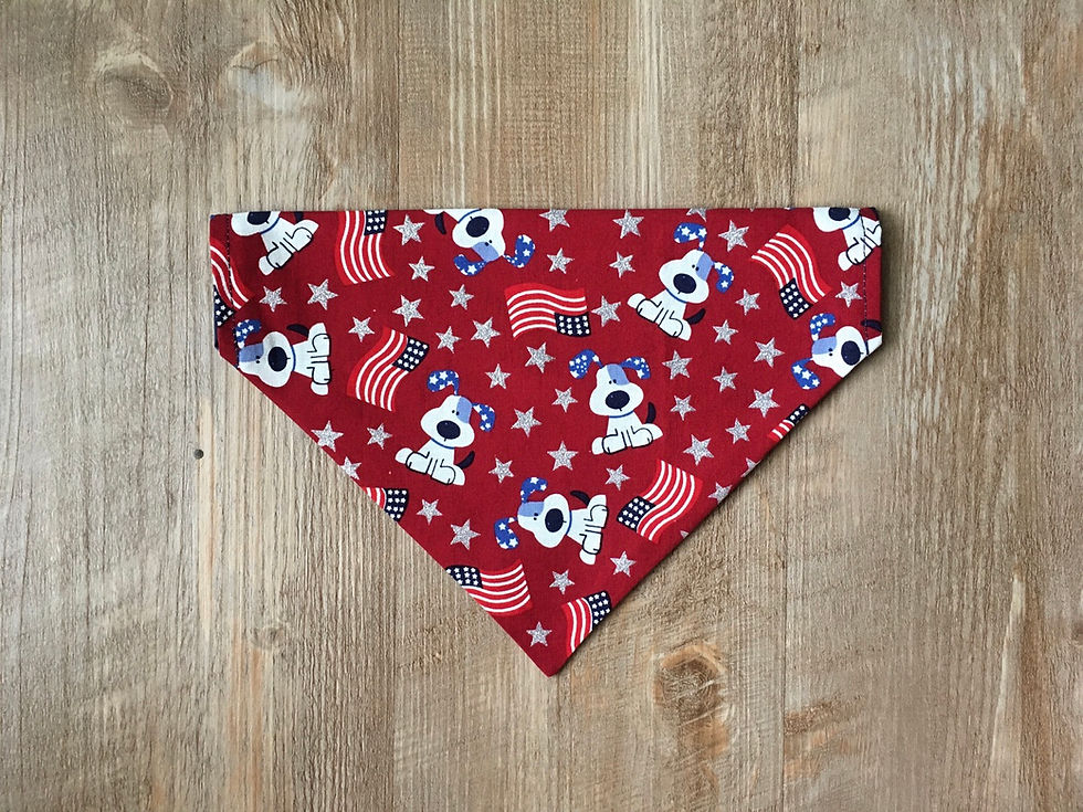 Thumbnail: Patriotic Dogs Dog Bandana or Bow Tie