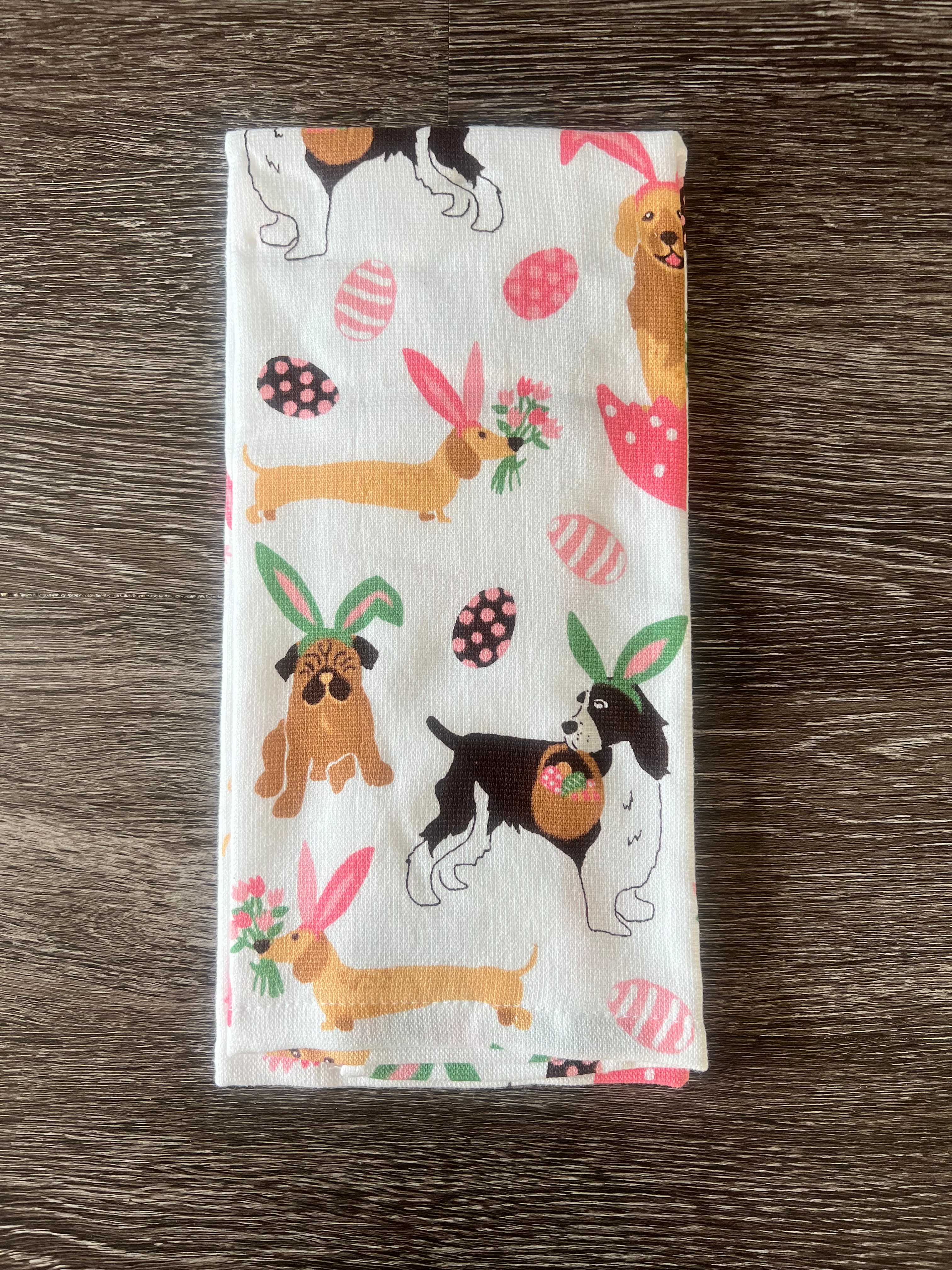 Easter Dogs Kitchen Towel