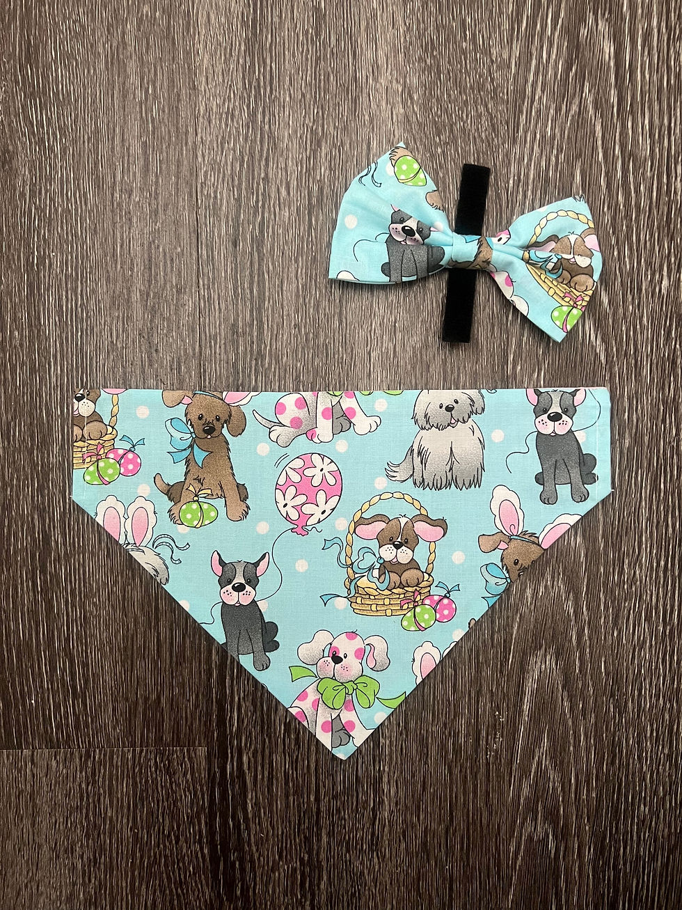 Thumbnail: Easter Dogs Dog Bandana or Bow Tie