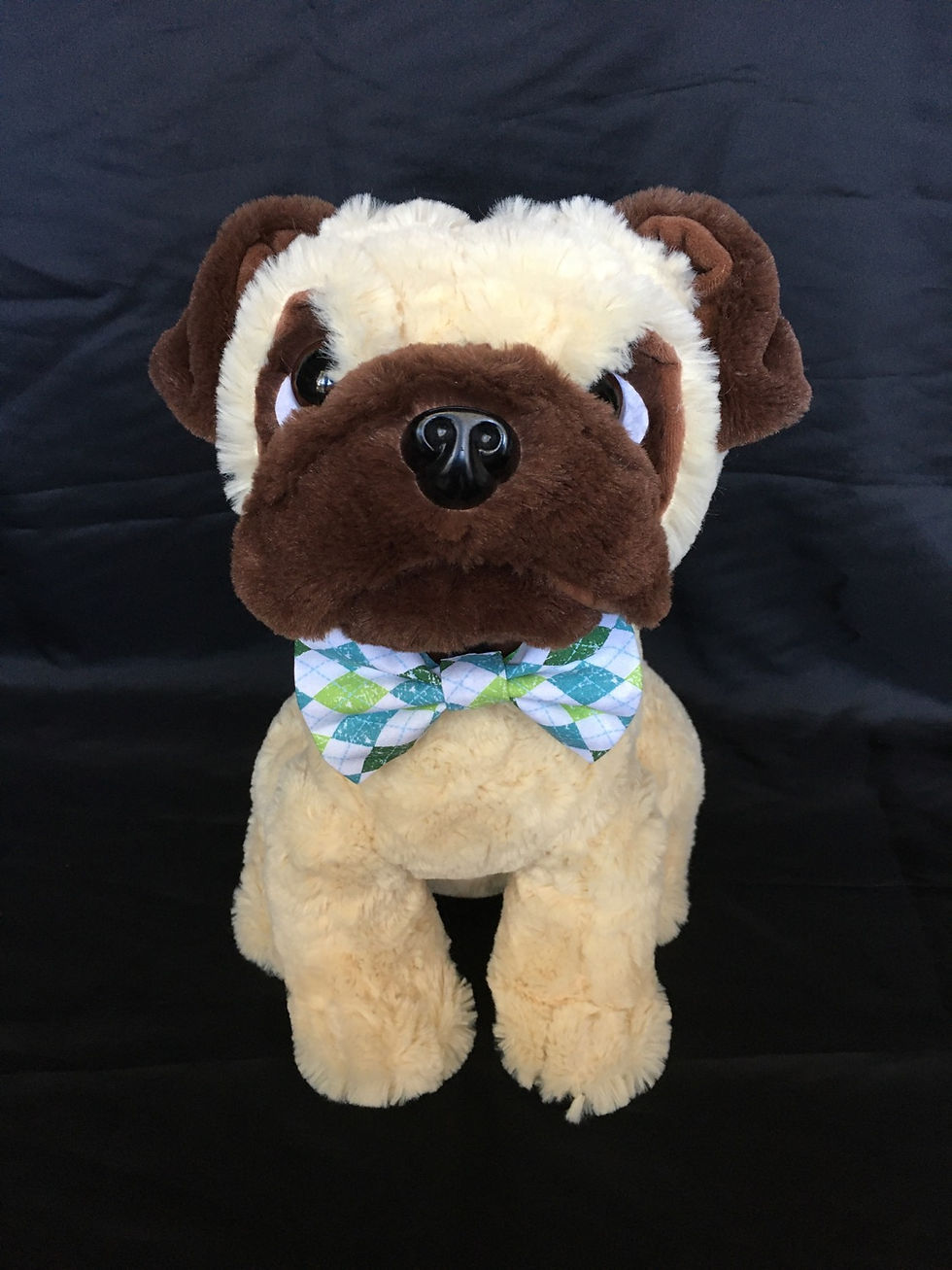 Thumbnail: Blue Green Argyle Dog Bandana or Bow Tie