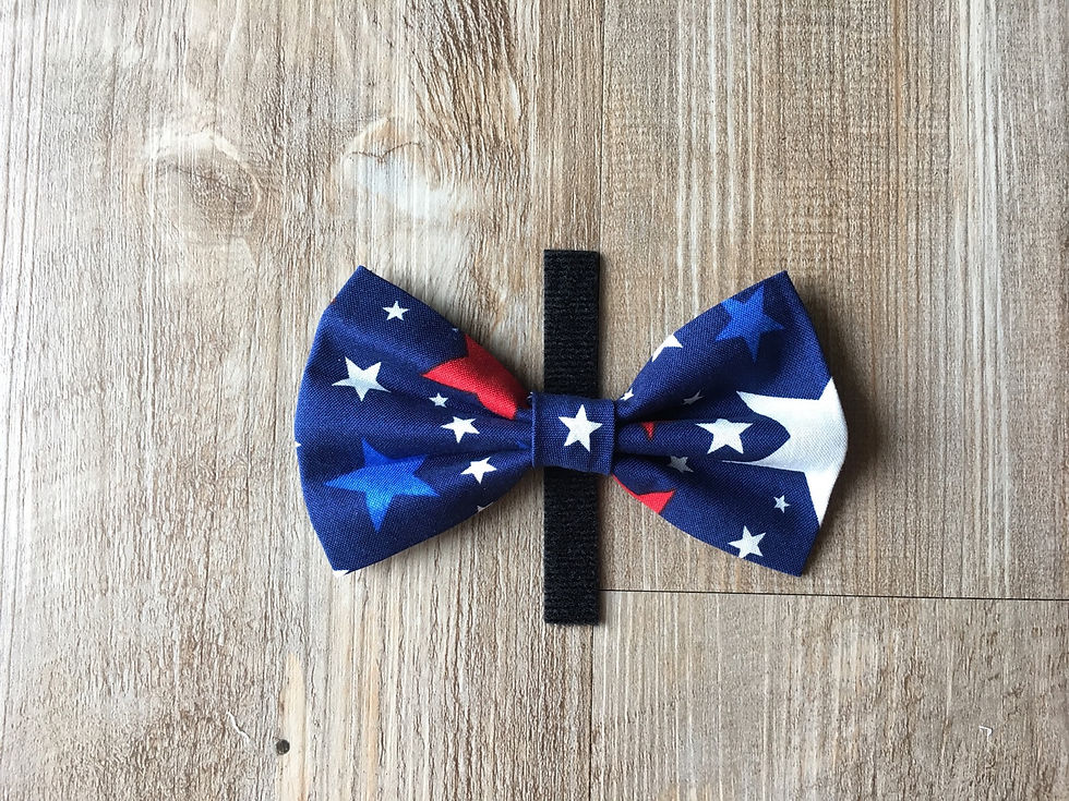 Thumbnail: Red White Blue Star Dog Bandana or Bow Tie
