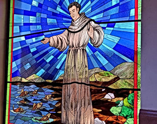 Vitral en Guaracha, Michoacán