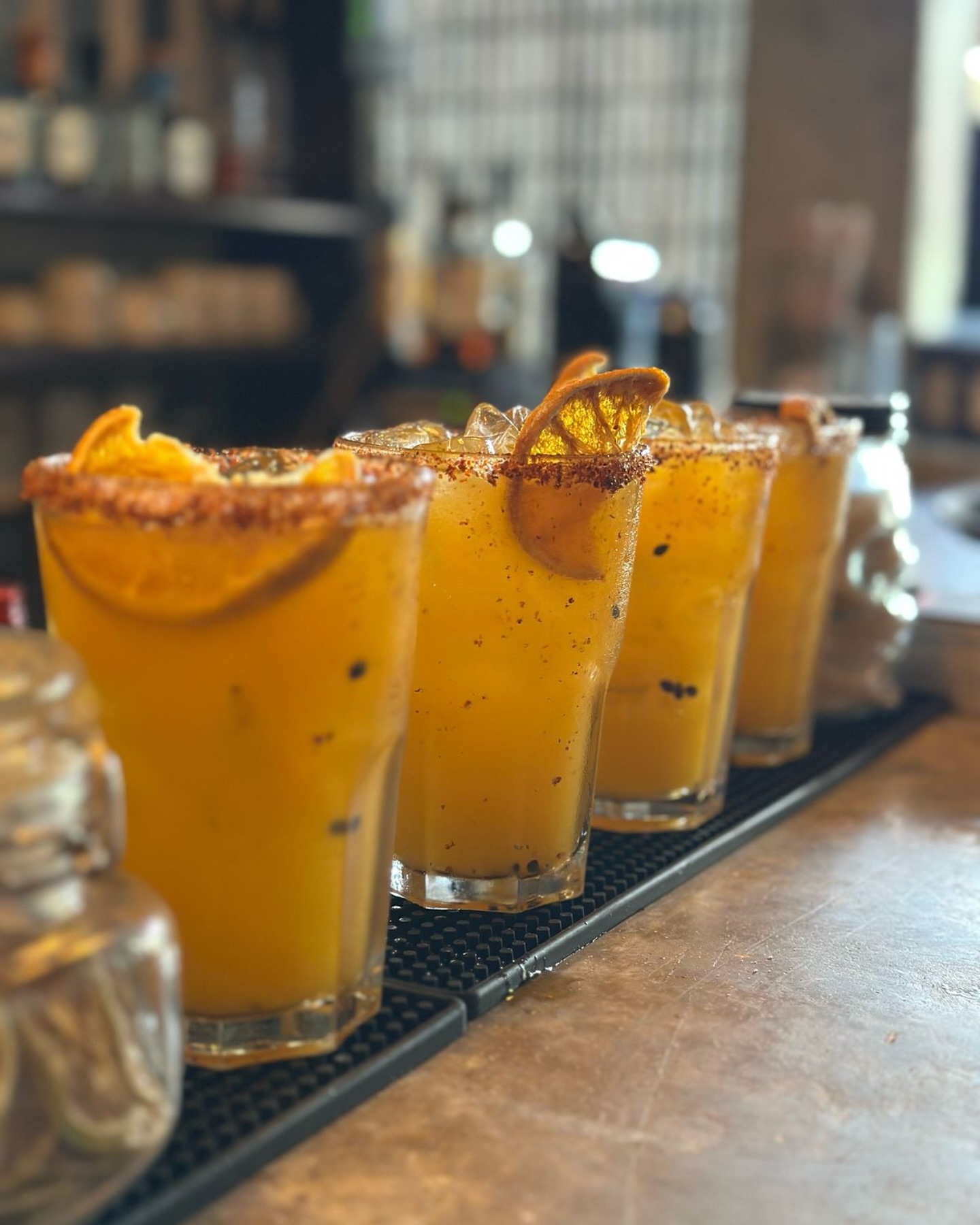 Fresh margaritas at a local Aldea Zama restaurant