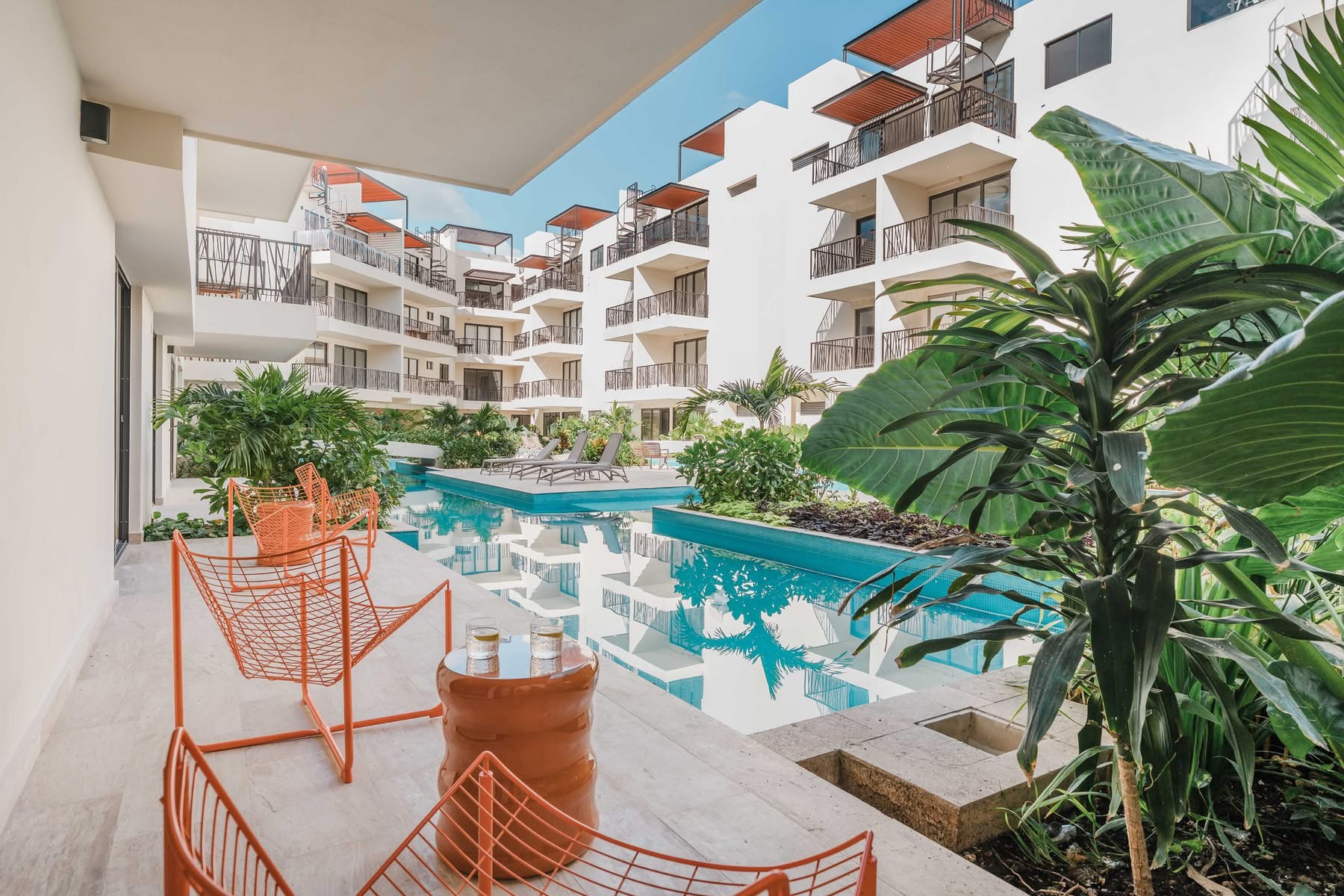 Courtyard pool at Costa Caribe Tulum