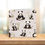 Thumbnail: panda pattern card, Pandas with Bamboo Greetings Card, multiple pandas illustrated, on a shelf