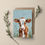 Thumbnail: A blank greetings card with an adorable calf on the front