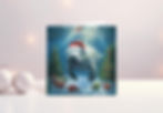 Manatee scene Christmas Card