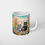 Thumbnail: Bright Colourful Cats in The Garden Mug, mosaic cats, col image, full design on white mug, singular mug