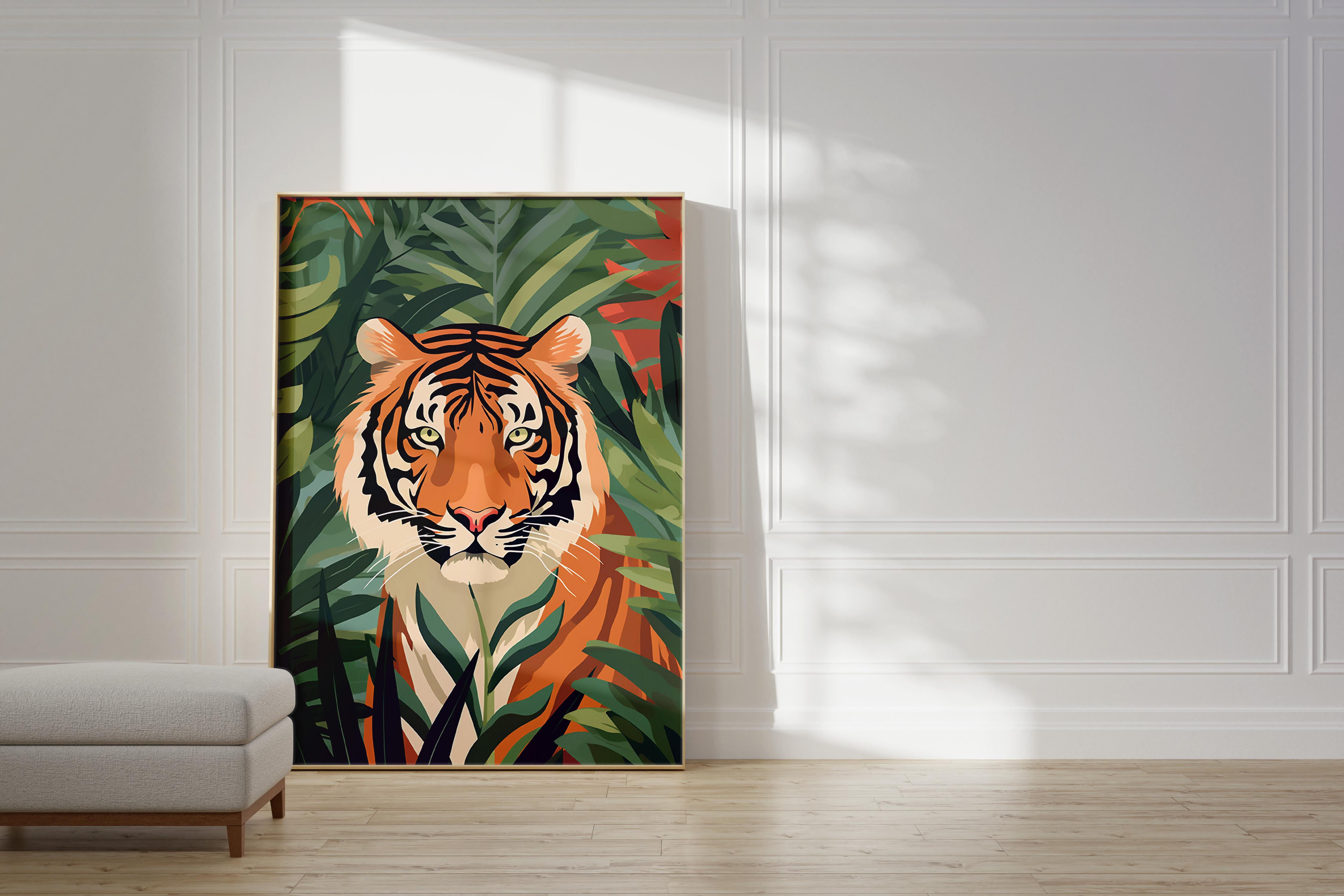 Jungle Tiger, Stunning Wall Art, abstract design