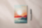 Abstract Coastal Sunset Note Book A5