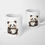 Thumbnail: Cute Panda Coffee Cup Mug 11oz, baby panda with large coffee mug on front, both sides of mug in image