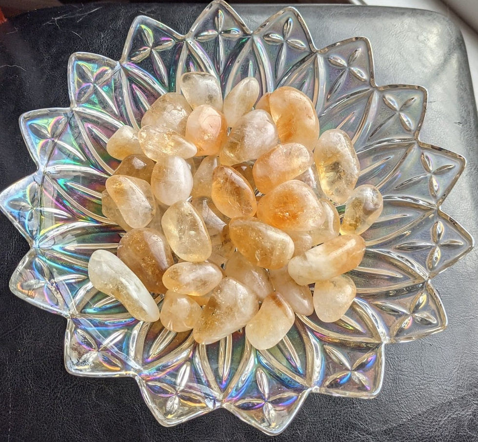 Thumbnail: Citrine Tumble Stones-Natural Crystals-High Quality Crystals