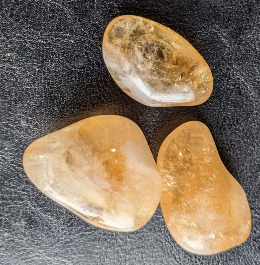 Thumbnail: Citrine Tumble Stones-Natural Crystals-High Quality Crystals