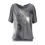 Thumbnail: Womens Cut Shoulder Casual T Shirt with Feather Print