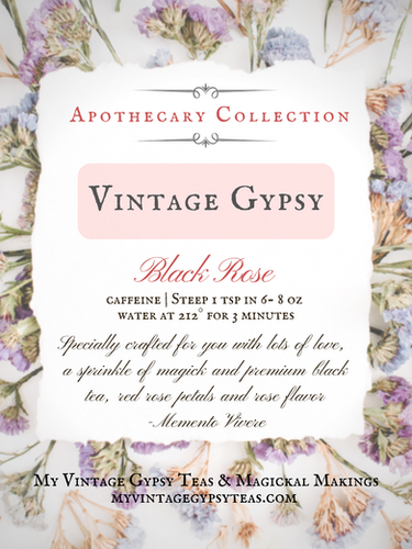 Vintage Gypsy-Black Rose | Tea Rabbit