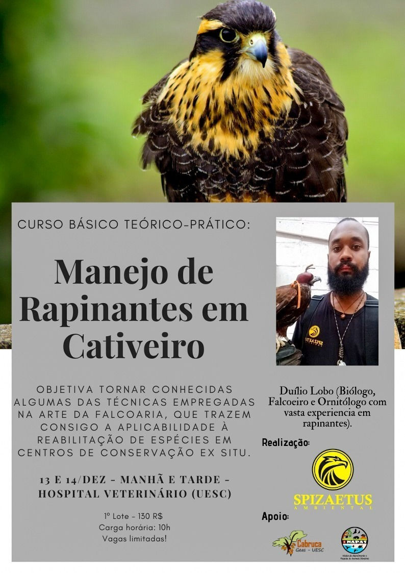 Curso Básico de Manejo de Rapinantes em Cativeiro