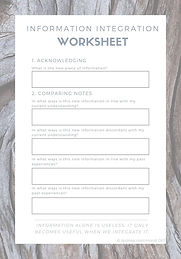 Information Integration Worksheet for Physical Therapists