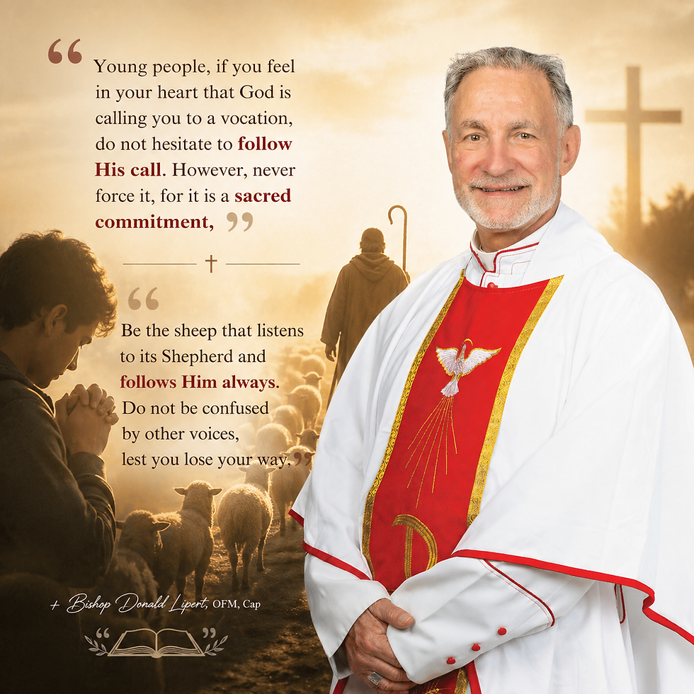 Bishop Donald Lipert, OFM, Cap, Inspires Catholics to Consider vocation