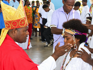 Bishop John Bosco Auram Confirms 406 Candidates at Valanguo Parish