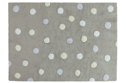 Gris pois bleu