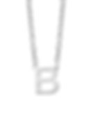 Thumbnail: Initial Letter Necklace - Silver