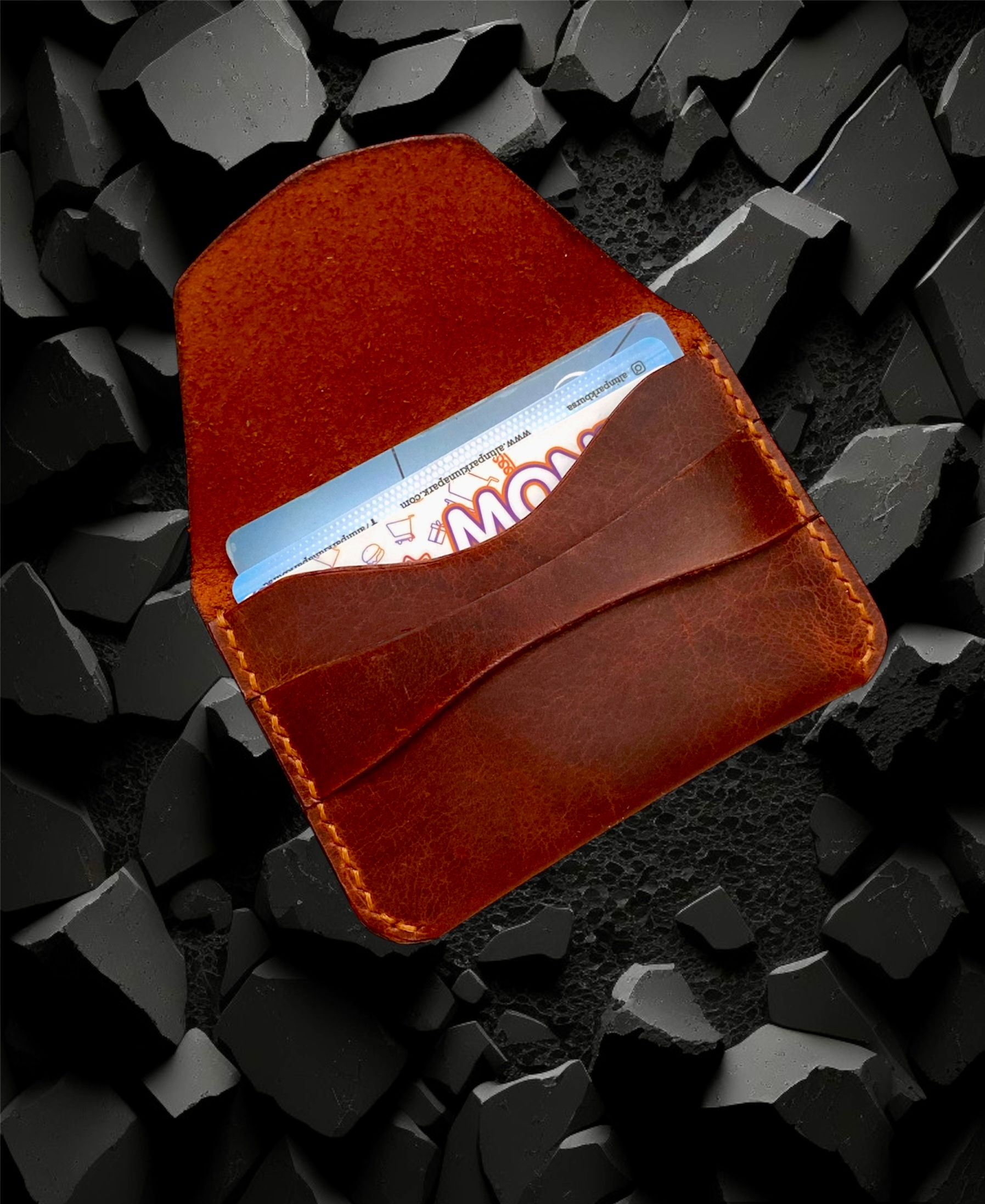 Frikya H Hakiki Deri Avuç İçi Kartlık Cüzdan