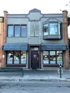 Beautiful Commerical building painted by Paul Mitchell painting