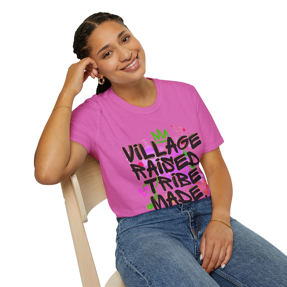 Thumbnail: Village Raised Tribe Made T-Shirt - Graffiti  Tee