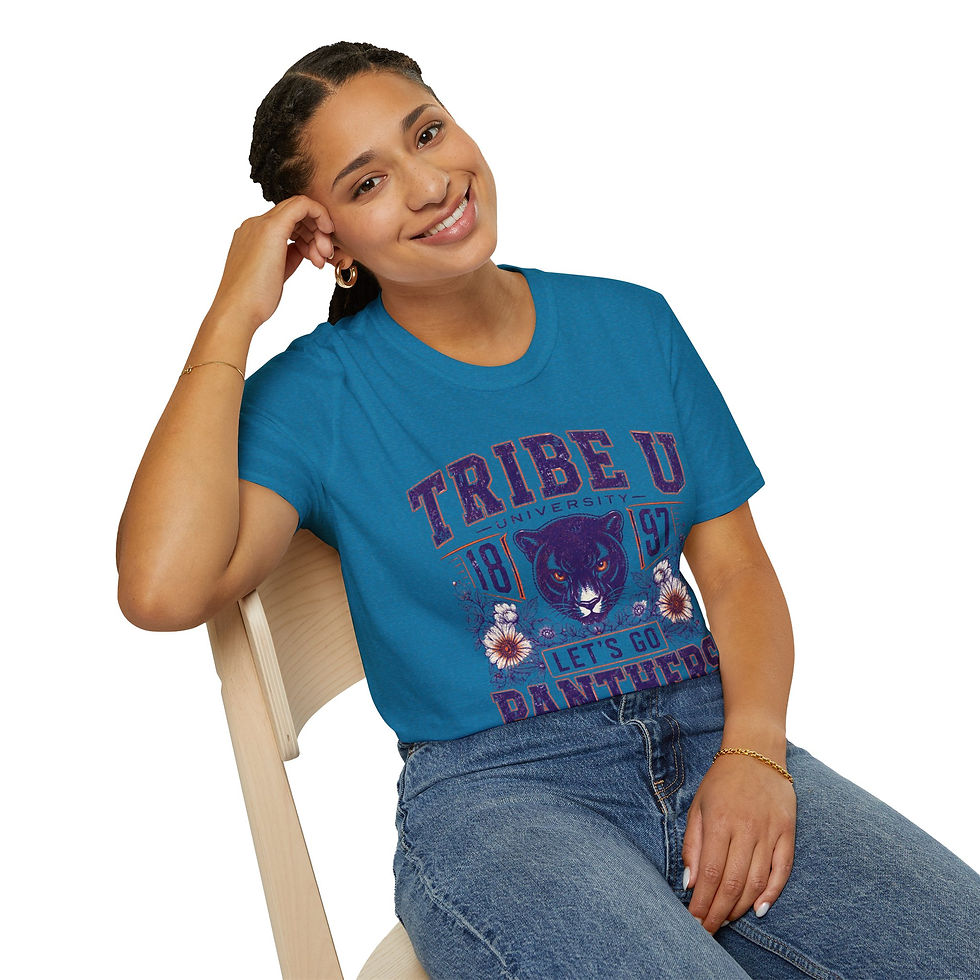 Thumbnail: Panthers Tribe U Vintage T‑Shirt -"Let’s Go Panthers" College Mascot Tee