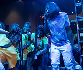 Big Freedia and BGT members at concert at the NMAAHC