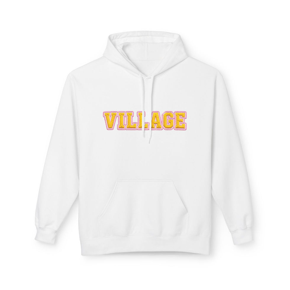 Thumbnail: NIA Village College-Style Hoodie — Retro Lettering Pullover