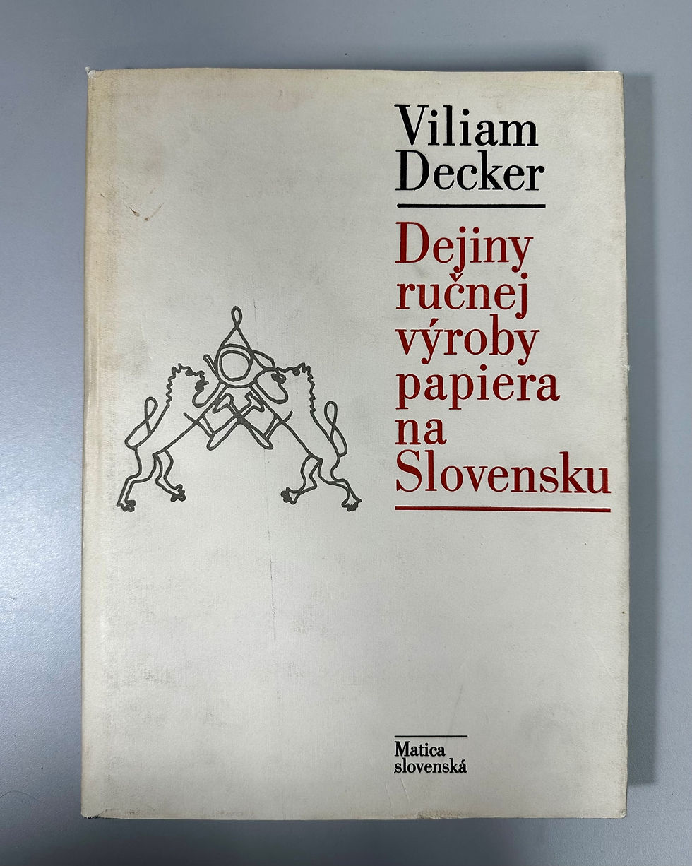 Miniatúra: Dejiny ručnej výroby papiera na Slovensku