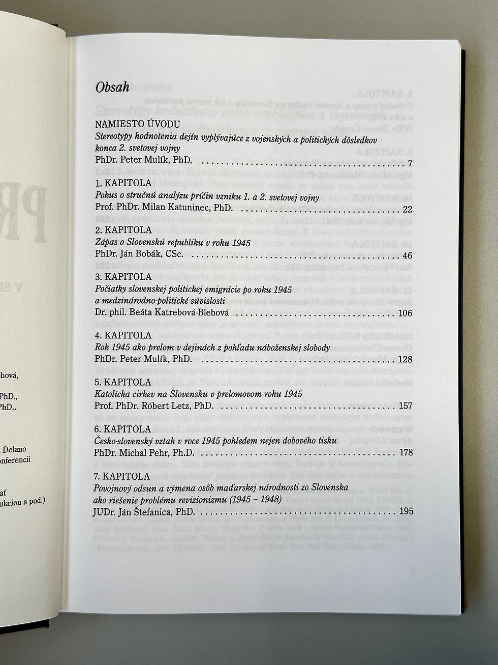 Miniatúra: Prelom dejín: Rok 1945 v slovenských a európskych dejinách