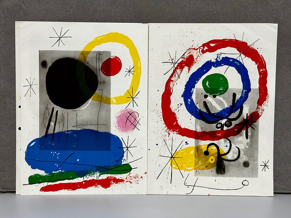 Miniatúra: Les Peintures Sur Carton De Miro