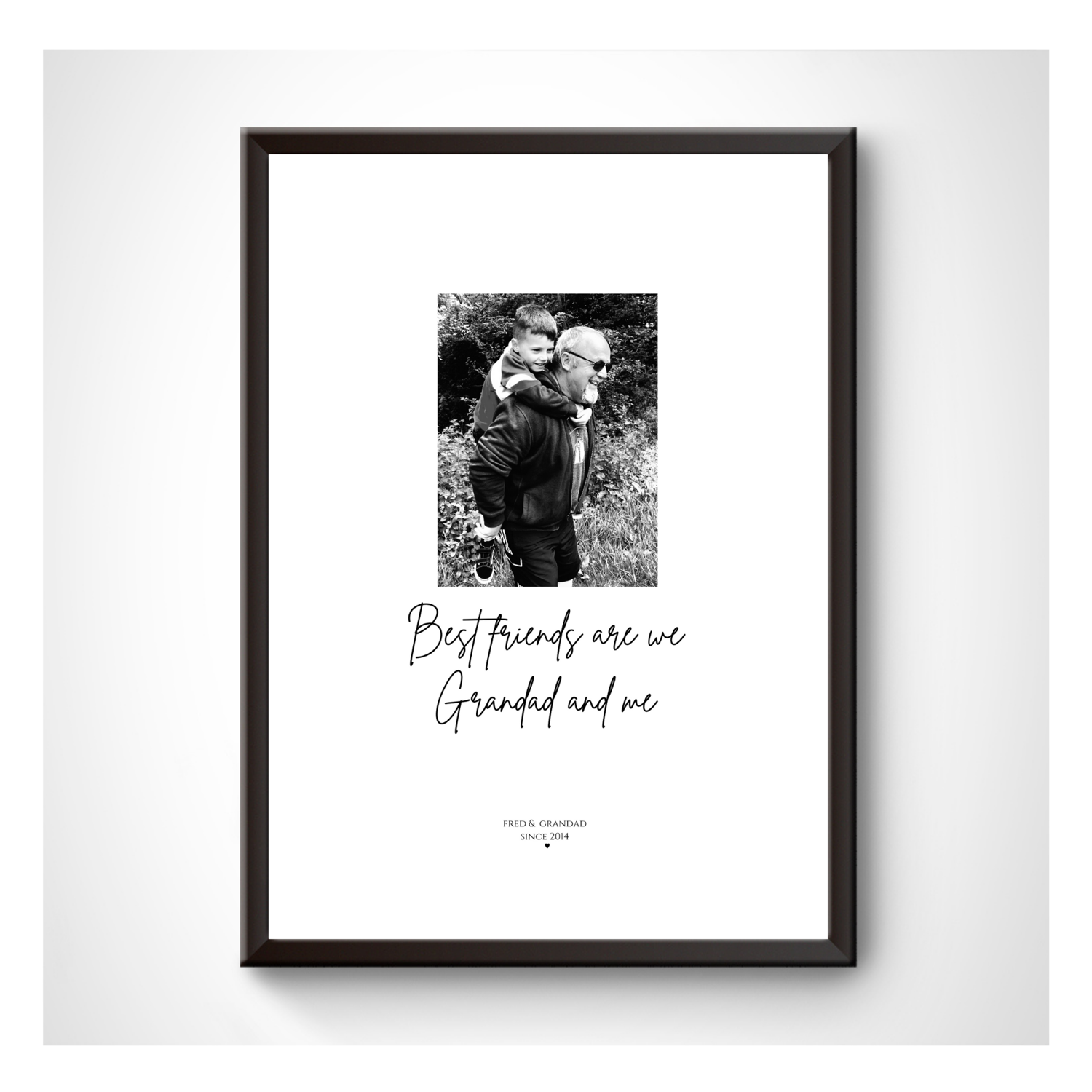 Grandad Best Friends Are We Print