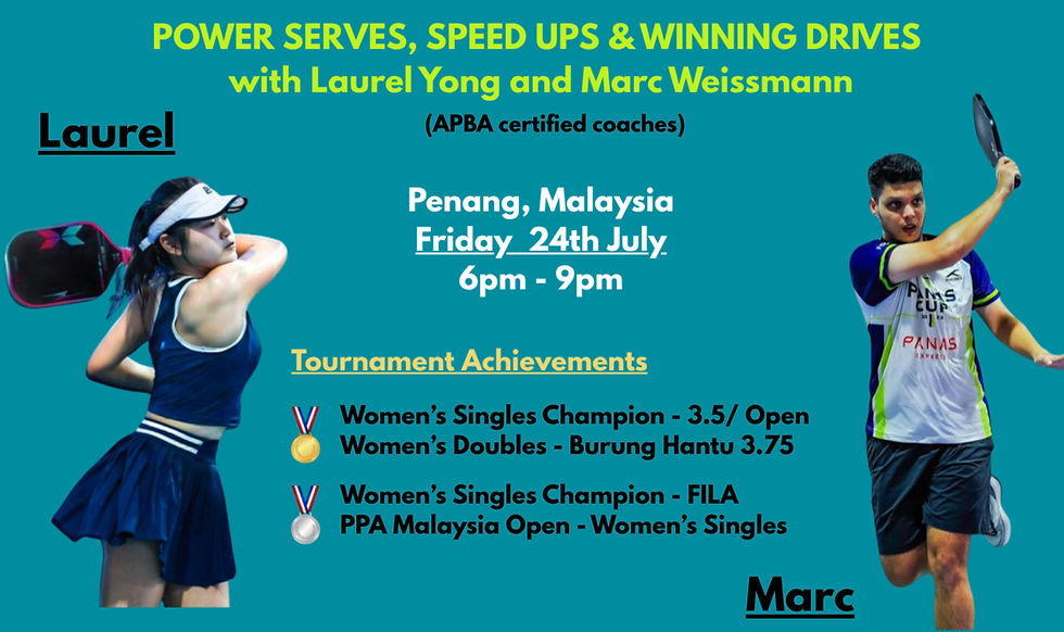 POWER SERVES, SPEED UPS & WINNING DRIVES with Laurel Yong and Marc Weissmann