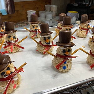 Snowman, Rice Krispie