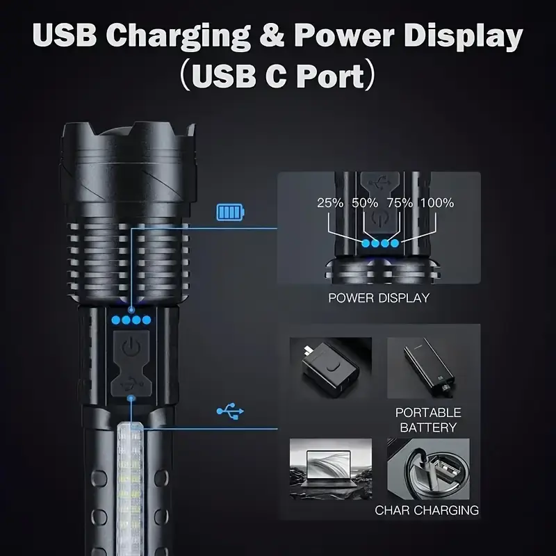 Thumbnail: Super Powerful Rechargeable Torch Flood Light