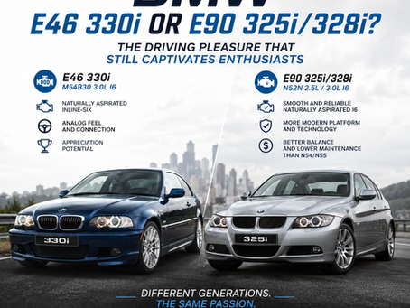 BMW E46 330i or E90 325i/328i?