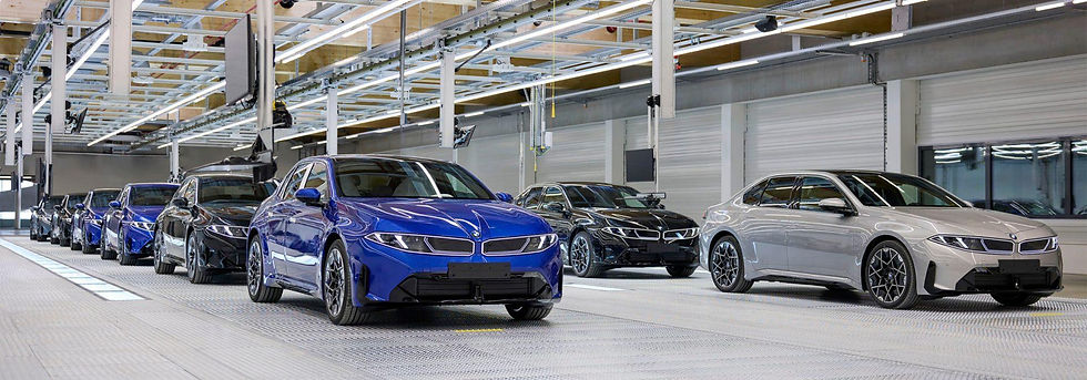 BMW i3 Neue Klasse em produção na fábrica da BMW em Munique