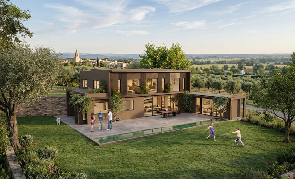Villa d'architecte vue Sainte-Victoire Aix