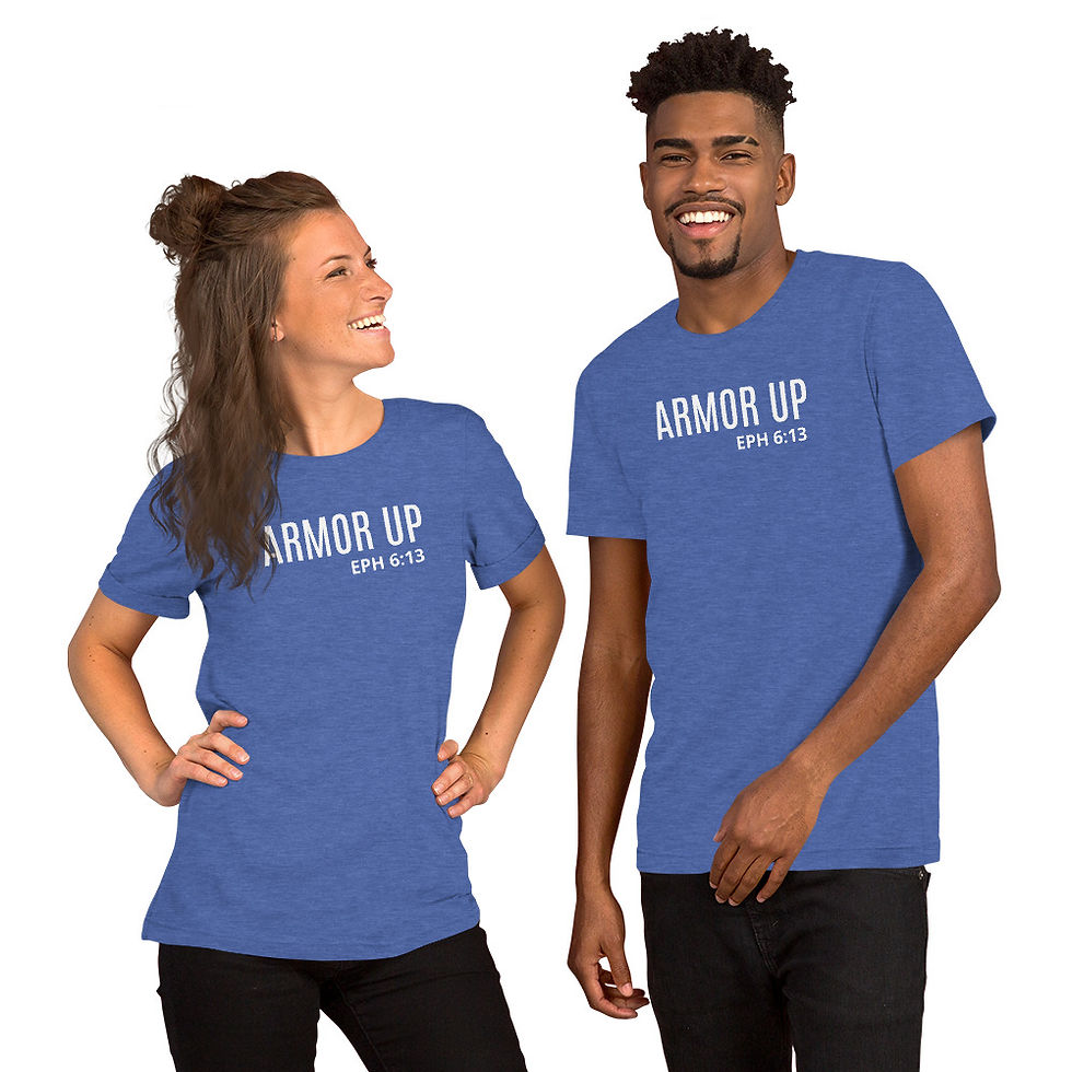 Thumbnail: Armor Up EPH 6:13 (White Lettering) Unisex t-shirt