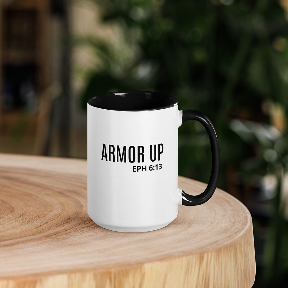 Thumbnail: Armor Up Eph 6:13 w/ Logo Mug with Color Inside