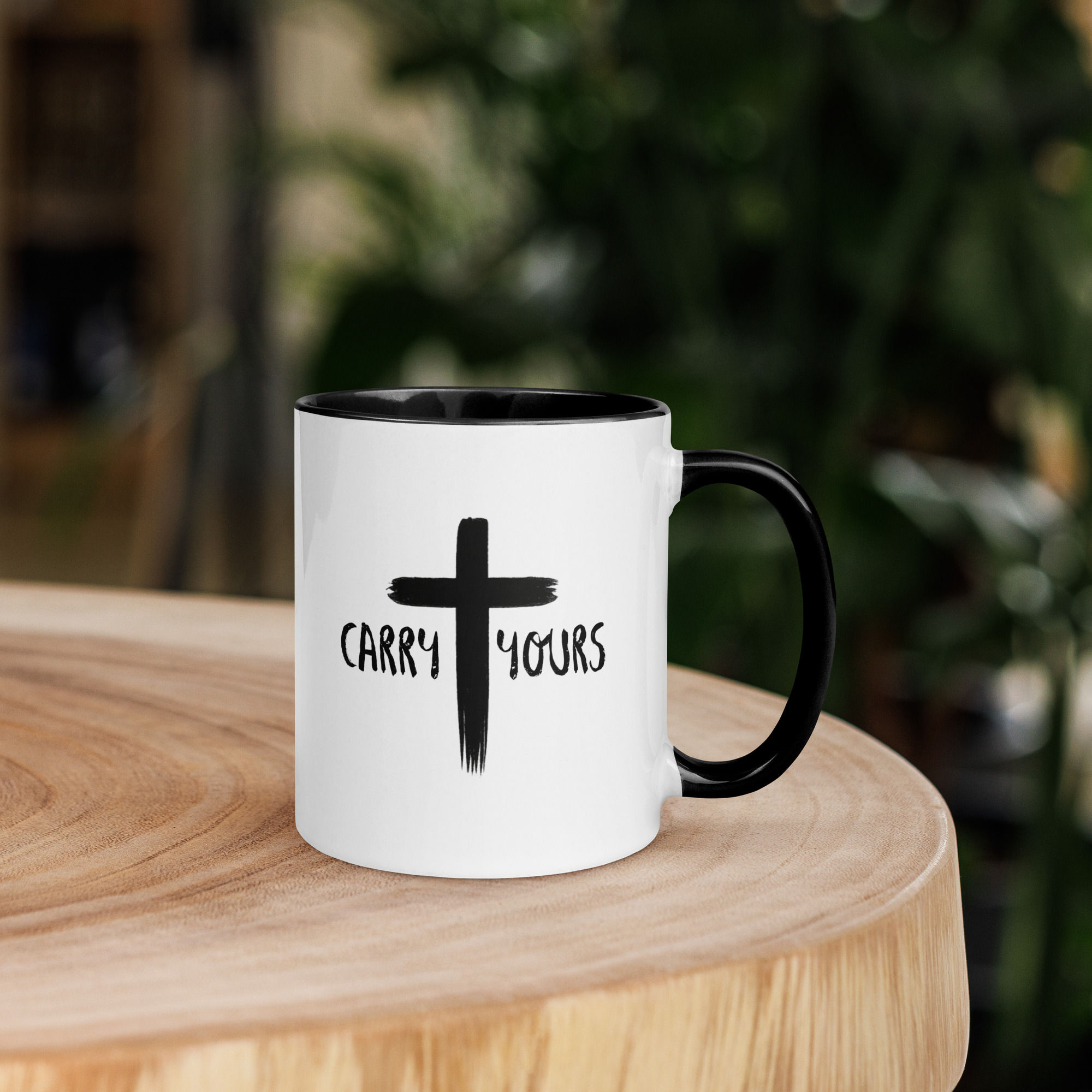 Carry Your Cross Mug with Color Inside