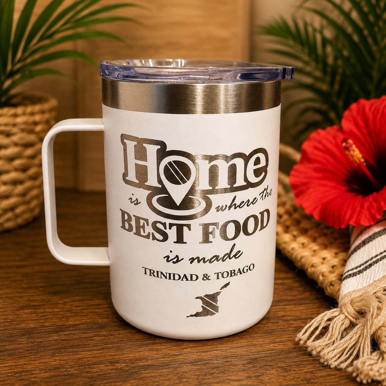 "Home Is Where the Best Food Is Made" Stainless Steel Coffee Mug Tumbler