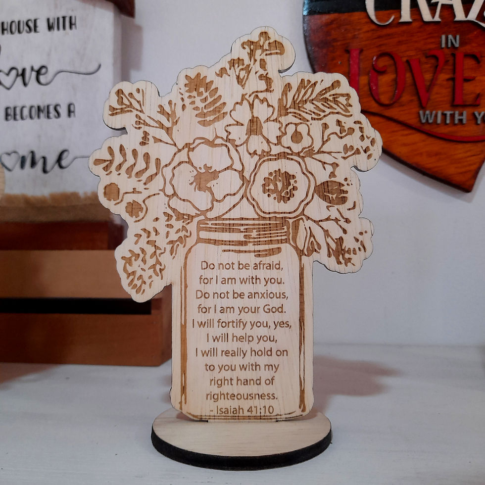 Thumbnail: Personalized Wooden Card - Flower Jar