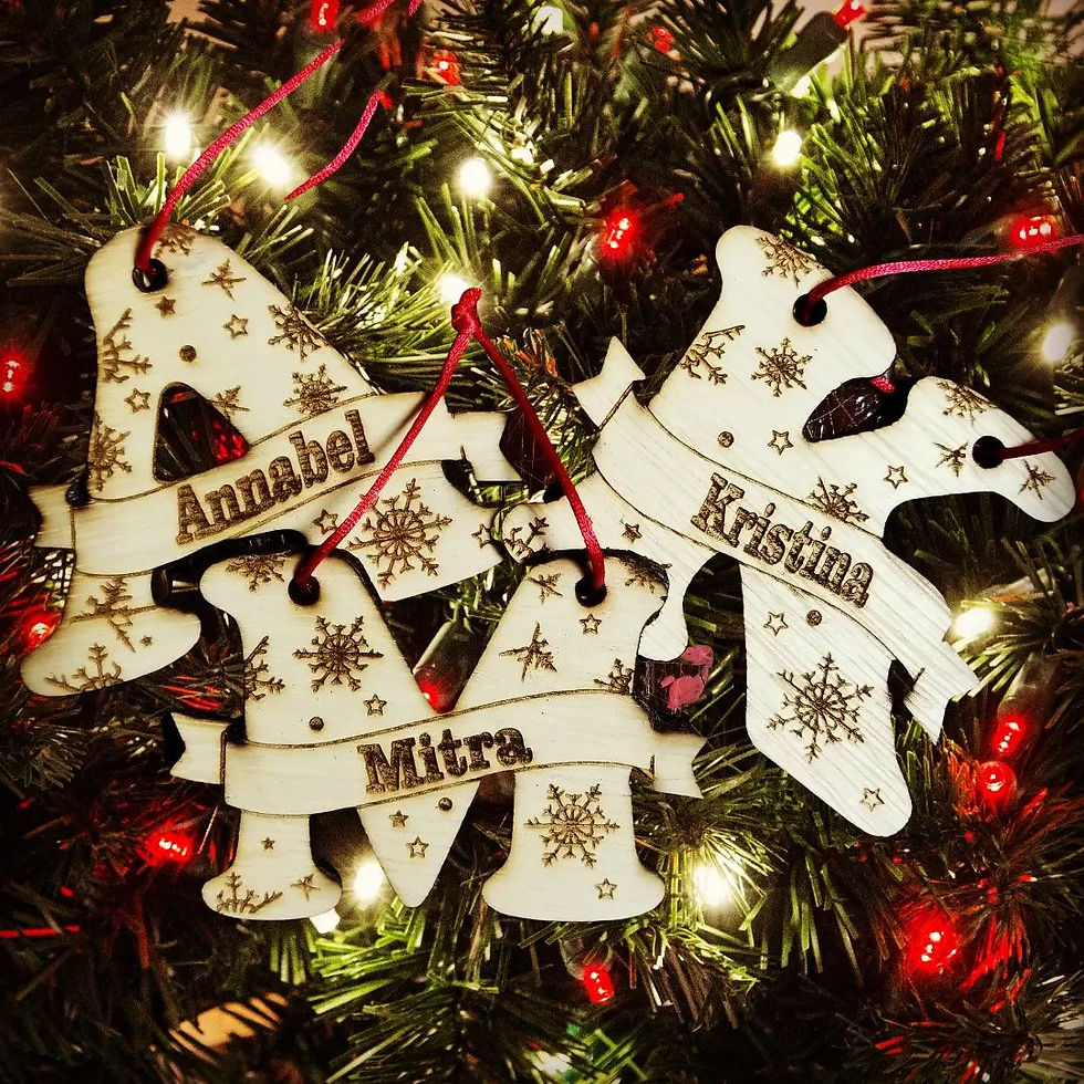 Personalized Wooden Letter Ornaments