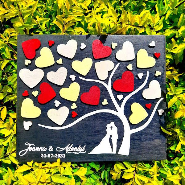Thumbnail: Signing Board - Bride and Groom Tree