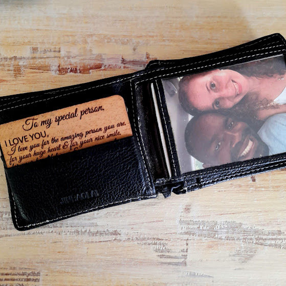 Thumbnail: Personalized Wooden Wallet Card