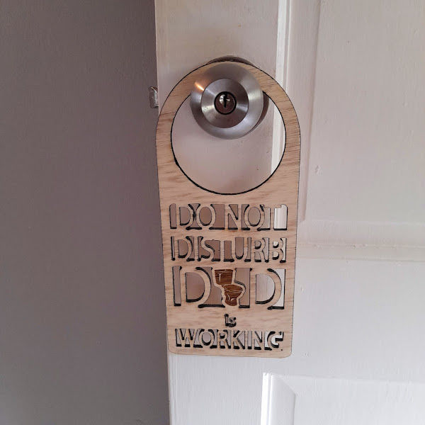 Thumbnail: Door Hanger - Dad is Working